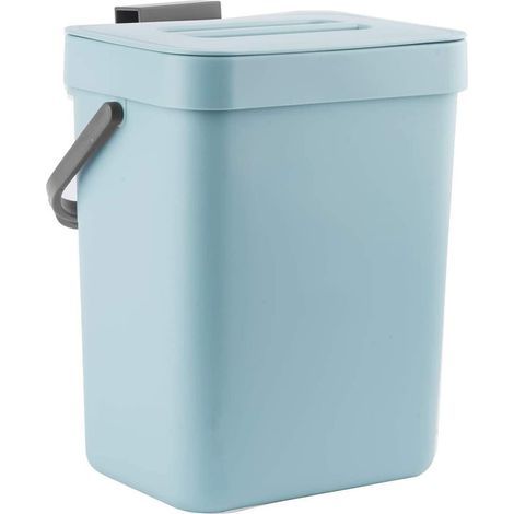 Küchenkomposter, kleiner Küchenkomposter, Tischkomposter mit Deckel, geruchloser hängender Mülleimer (geeignet für Wohnmobile/Büros/Tiere), Mini-Tischabfalleimer für Lebensmittelreste, 3 Liter/0,8 Gal