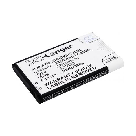 Batería de iones de litio de 3.7V 2.35Ah DWRr300a para D-Link DWR-730