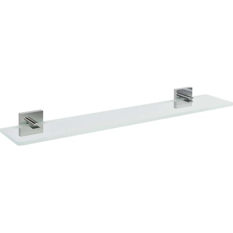 Sapho X-SQUARE - Mensola, lunghezza 70 cm, vetro trasparente/cromo XQ009-16 (1/2)