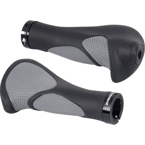 Poignées de Vélo Ergonomique Design 22.2mm Anti-dérapant - SWAREY - Noir - Adulte - Mixte