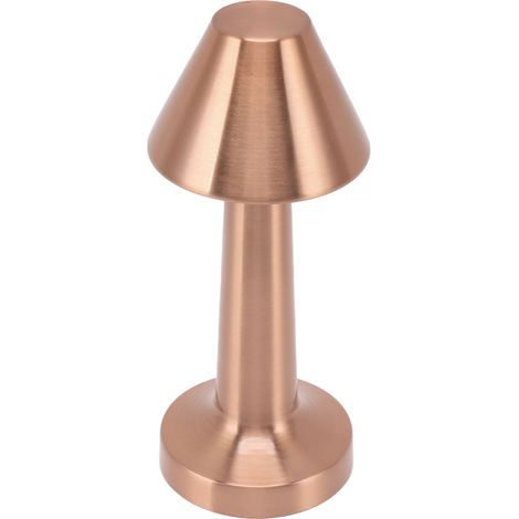 3-W-LED-Tischleuchte, 3 Farben, dimmbar, USB-aufladbar, kabellos, roségoldene Farbe (1/5)