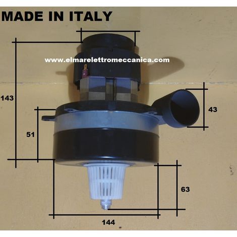 Tangenziale Con FILTRO Bistadio 1000 W Motore aspirapolvere industriale 21