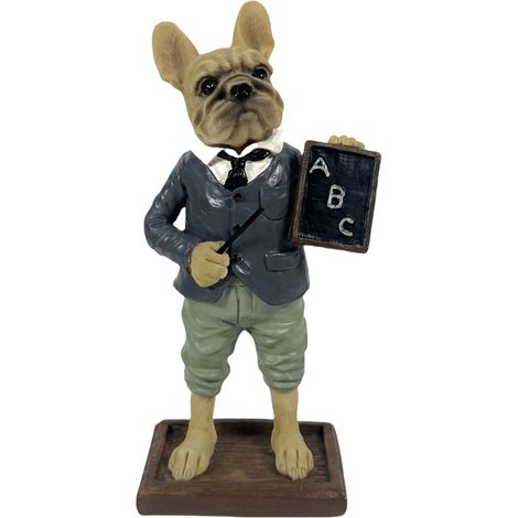 Figur „Bulldogge“ aus Kunstharz – Moderne Fantasy-Statue für Zuhause und Büro