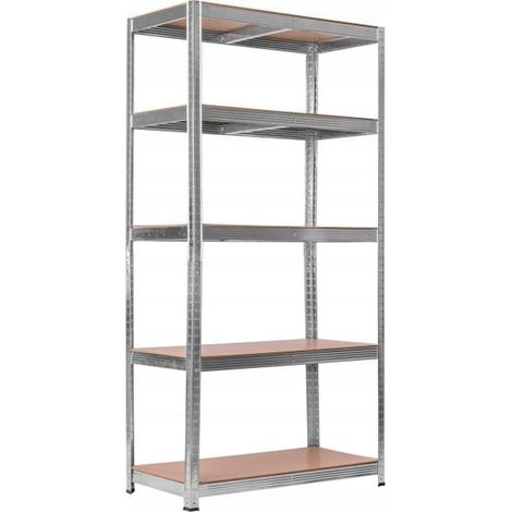 Étagère métallique 180x90x40x cm - 5 étagères galvanisées pratiques (1/5)