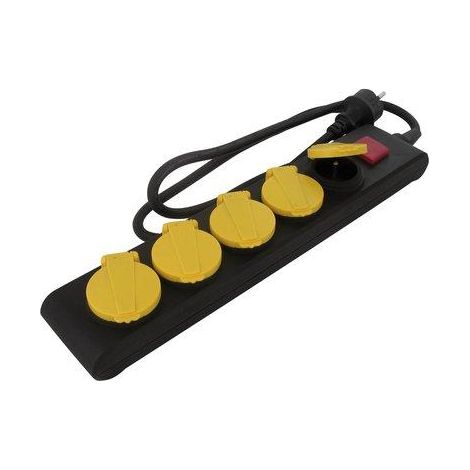 MULTIPRISES IP44 5X16A+INTER DHOME KF-FBP-05KX 3X1.5MM2 (1/6)