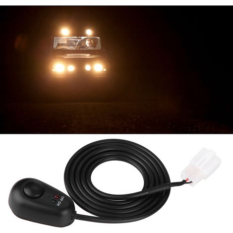 Un interrupteur à bouton-poussoir 12V en forme de goutte d'eau avec indicateur LED rouge/vert. (1/5)