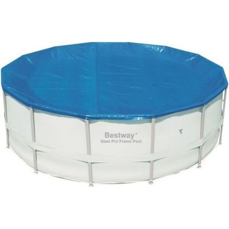Bâche 4 Saisons - Pour Piscine Frame Pool Ronde - Diamètre 427 Cm - Protection Intempéries - 1 Pièce (1/2)