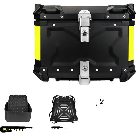 Coffre de moto, étanche, amovible, 45L X Noir (1/2)
