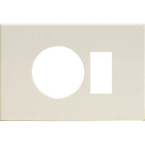 COPRINTERRUTTORE "VENUS" ABS AVORIO 1T+SCHUKO TONDO MAURER