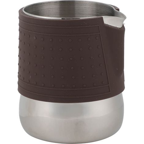 Mélangeur à lait en acier inoxydable, pichet pour café, mousseur thermorésistant, verseuse latte 350ml