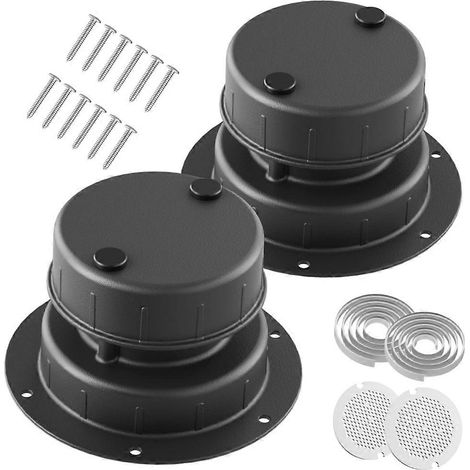Couvercle de ventilation de toit en aluminium pour tuyau d'évacuation des eaux usées de 1 à 2-3/8 po de diamètre extérieur - Universel pour caravanes et camping-cars, B (1/5)