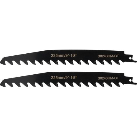 2PCS Reciprocating Saw Blades Cemented Carbide High Accuracy Pruning Reciprocating Saw Blades for Buildings 9 Inch