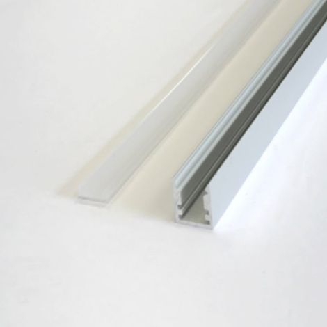 Profilé Aluminium Encastrable 2m pour Ruban LED - Cache Opaque - 2 m - SILUMEN (1/5)