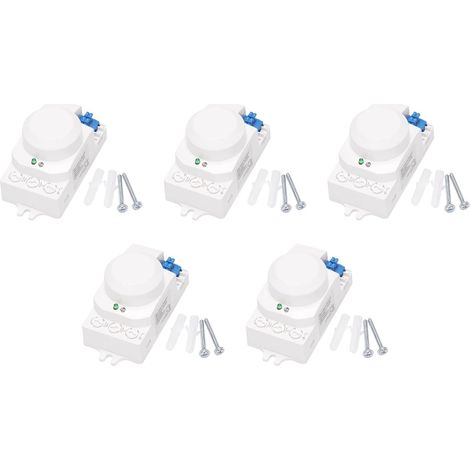 5X 5.8GHz HF Système LED Micro-Onde 360 Degrés Détecteur de Mouvement du Corps du Commutateur de Capteur de Mouvement (1/5)