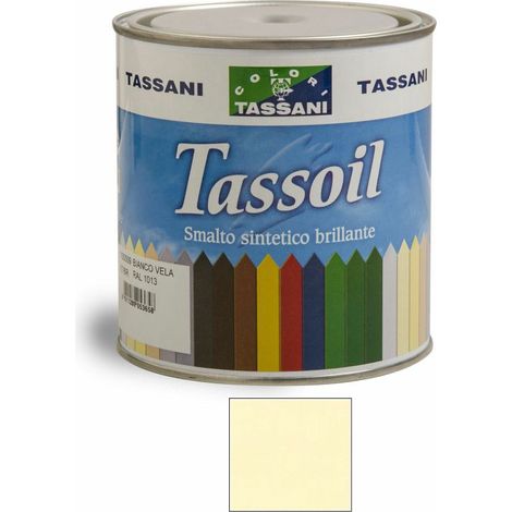 SMALTO SINTETICO TASSOIL LT. 0,75 PER ESTERNO LEGNO E FERRO TASSANI Panna