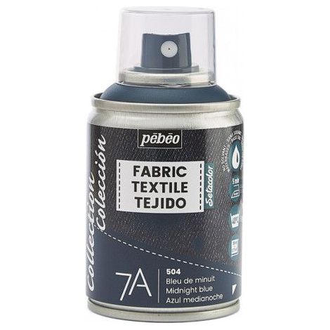 Peinture textile SPRAY Pébéo 7A BLEU NORD 100ml aérosol textile 504