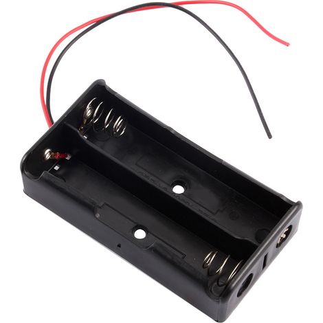 Boîtier de rangement en plastique pour batterie rechargeable 18650 avec câble. (1/5)