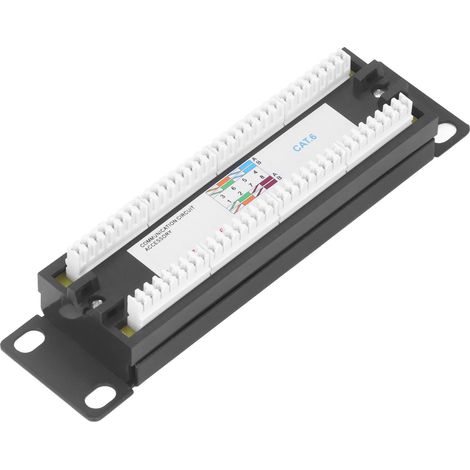 8-Port UTP Cat6 ungeschirmtes Wand-Patchpanel, Verkabelungsunterstützung für 23-28AWG Kabel, Wandmontage. (1/5)