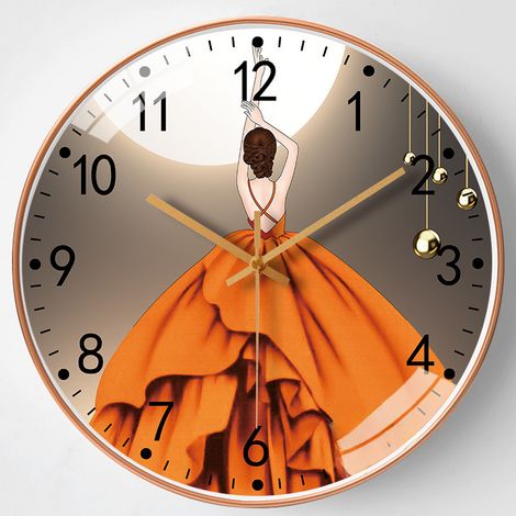 Reloj de pared silencioso y creativo de 20 cm (8 pulgadas) para niños, ideal para la sala de estar o el dormitorio. Venta al por mayor (20 cm).