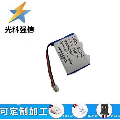 303040 12V Lithium-Batterie, wiederaufladbar mit hoher Kapazität (1200 mAh), mit Schutzfunktionen, für Straßenhändler und LED-Glühbirnen