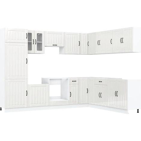 Maison Exclusive - Mueble cocina Lucca blanco brillo 14 pzas made (1/5)