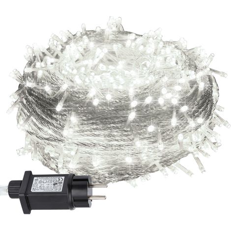 SWANEW 200M 1000LED IP44 8-mode festone luce di Natale all'aperto decorazione giardino interno per Natale compleanno matrimonio soggiorno bianco freddo (1/5)