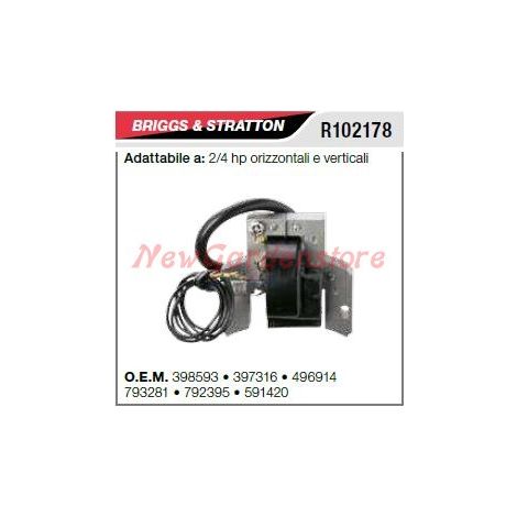 Zündspule B&S Rasenmäher Mäher 2/4 PS R102178