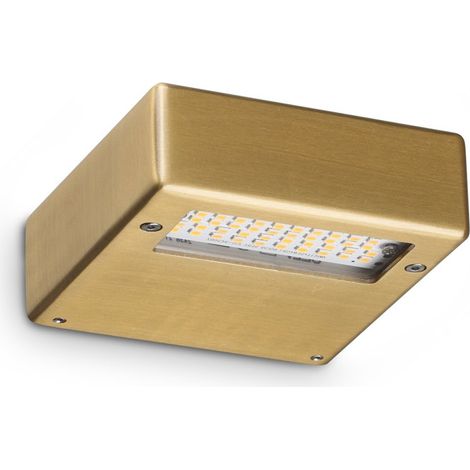 Ideal Lux Applique moderna TAB 1 luce LED integrato ottone metallo