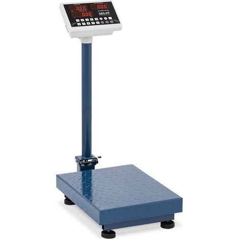 Steinberg Systems – Balance à plateforme pliable jusqu'à 100 kg – Construction en acier ondulé – Autonomie 20h – Fonction comptage de pièces