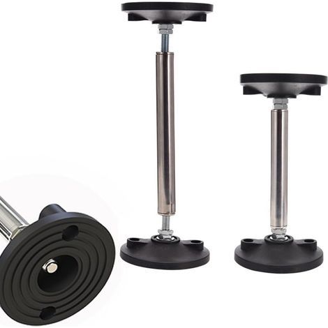 Lot de 2 barres de support télescopiques réglables - 26 à 43 cm - Pour armoire de lavabo tombée (1/4)