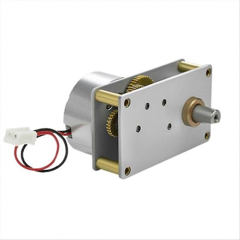 Miniatur-Gleichstrommotor mit Bürsten 4142-300 3V, langsame Untersetzung und einstellbare Drehzahl (55 U/min). (1/5)