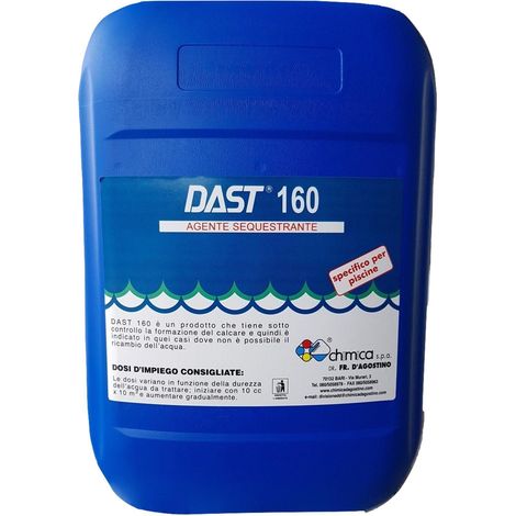 Agente sequestrante liquido "Dast 160" anticalcare professionale per piscina