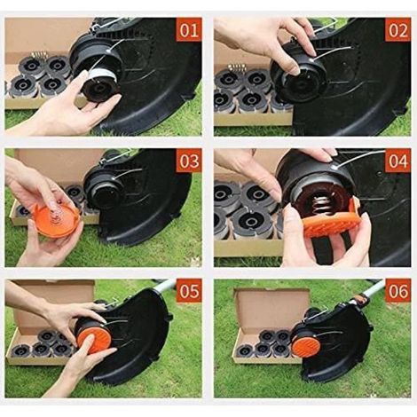 Bobine de fil de rechange - Black+Decker - A6481 - Lot de 6 - Diamètre 1,5 mm - Longueur 10 m (1/4)