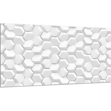 PLAQUE DE PROTECTION EN VERRE POUR CUISINIÈRE 90x52 CARRELAGE (1/5)