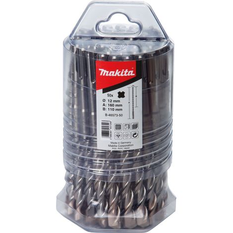 Makita Forets à béton SDS+ V-PLUS, 12x210mm, 50 pièces - B-47684-50