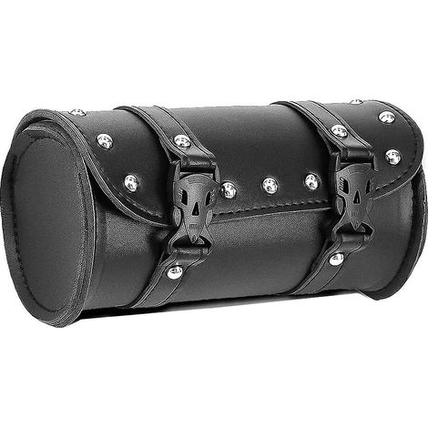 Motorradlenkertasche, Werkzeugtasche aus PU für Motorradgabeln, Werkzeugtasche für Motorrad-Vorderradgabeln mit 2 Gurten ---