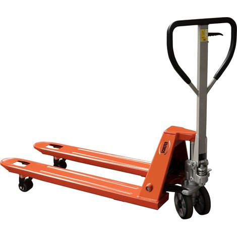 Schefer Gabelhubwagen Premium SP 27-115 Tragkraft 2700kg mit Gummi Lenkräder + Nylon Single Gabelrollen (1/2)
