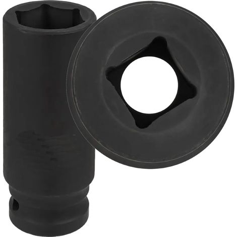 FORCEKRAFT TIEFER Schlagschrauber-Steckschlüssel 1/2" 23 mm 6-Kant