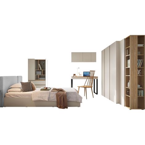 Ensemble de meubles Fiosono 114, Beige + Chêne clair (1/5)