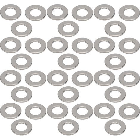Rondelle plate M8 en acier inoxydable 304 - 1000 pièces, joint plat, fixation quincaillerie, accessoires de bricolage. (1/5)