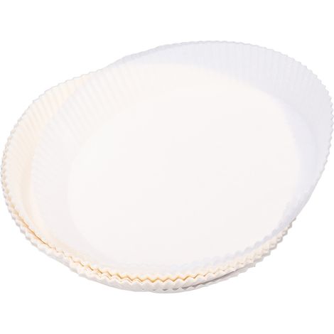 100 feuilles de papier absorbant rondes jetables pour four, résistantes à l'huile, pour friteuse et cuisine domestique (1/5)