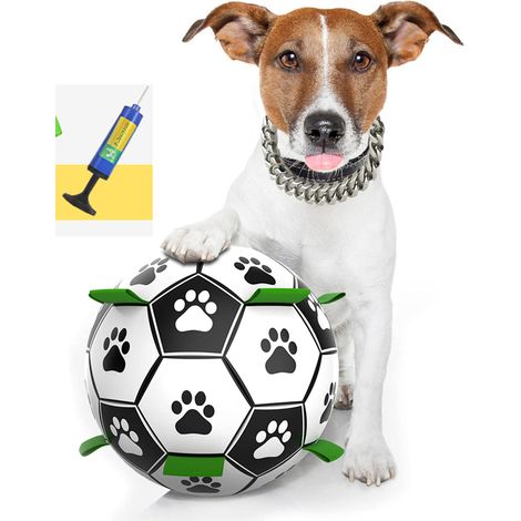 Hundespielzeugball, interaktives Hundespielzeug mit Laschen, Wasserspielzeug für drinnen und draußen, Zerrspielzeug für Hunde (1/5)