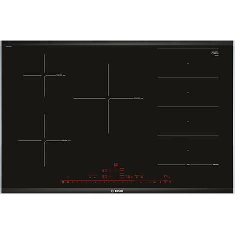 Placa de inducción empotrada Bosch Serie 8 PXV875DC1E 5 fuegos color negro