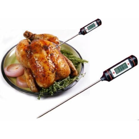 YMYNY Digitales Küchenthermometer mit Sofortanzeige, LCD-Display, lange Sonde – (1/2)