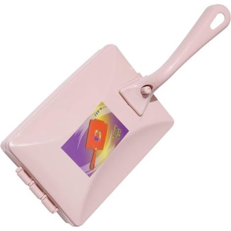 Teppichbürste Doppelwalzenbürste für die Sofareinigung Handstaubentferner Rosa Teppichbürste Doppelwalzenbürste zur Reinigung Teppichstaubentfern (1/5)
