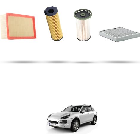 Kit tagliando 4 filtri compatibile con Porsche Cayenne II (958) 4.2 S v8 Diesel 283Kw dal 2014 (1/5)