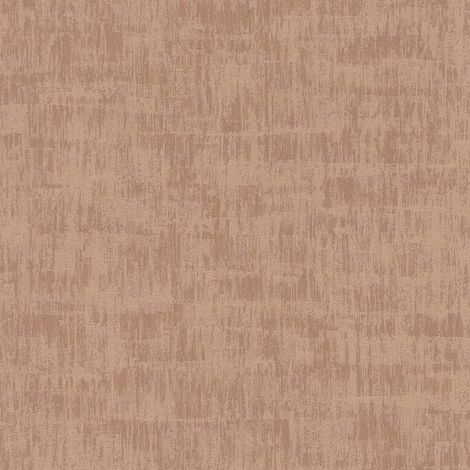 Papier peint intissé marron orange Tapisserie unie aspect textile pour couloir Papier peint terracotta idéal chambre & salon (1/4)
