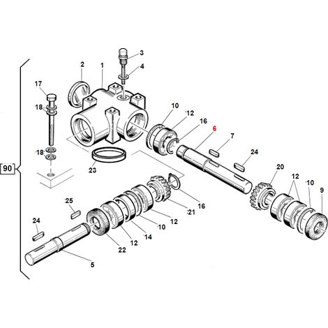 Albero lungo portapulegge TURBOGRASS ORIGINALE GIANNI FERRARI 01.40.00.0161