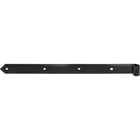Vormann Ladenband für Torbeschlag Stahl 40 x 3 cm schwarz