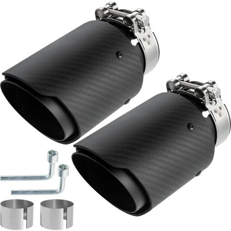 2× Embout d'Échappement 63mm, 2.5" Sortie Echappement Voiture (1/5)
